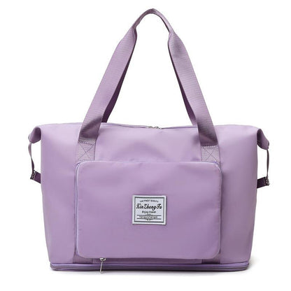 Folding Waterproof Travel Bag, Taro purple Color