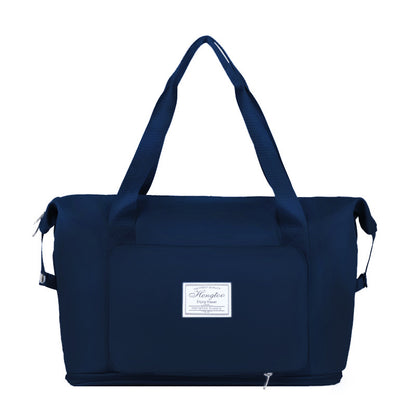Folding Waterproof Travel Bag, Dark blue Color