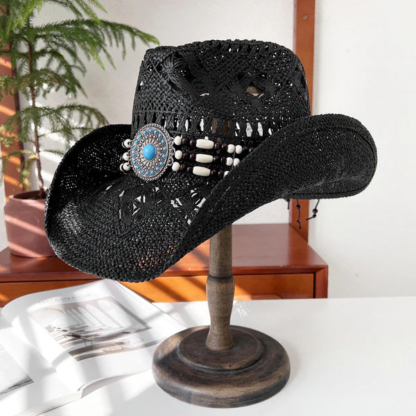 Unisex Straw Cowboy Hat