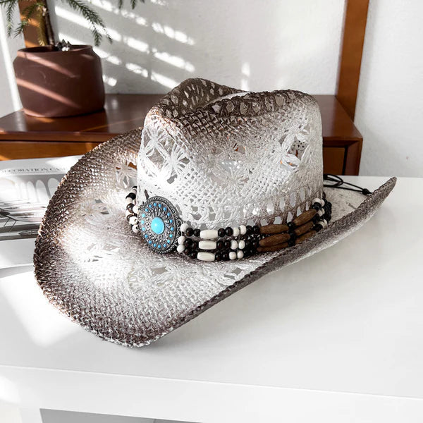 Unisex Straw Cowboy Hat